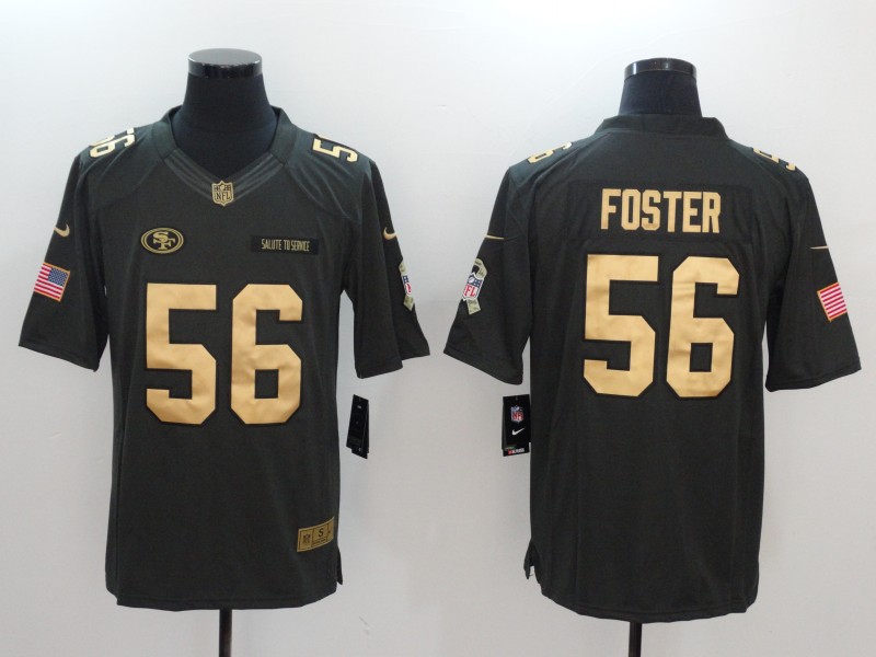 Men's San Francisco 49ers Ruben Foster #56 Black Jersey
